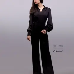 شومیز زنانه کرپ پترن کد 7433