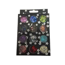 پولک تزیین ناخن نوباراکس مدل 01 بسته 12 عددی