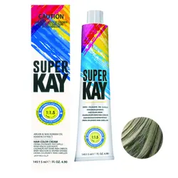 رنگ مو سوپرکی شماره S60 حجم 145 میلی لیتر رنگ بلوند ماسه ای خیلی روشن