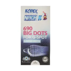 کاندوم ناچ کدکس مدل BIG DOTS بسته 10 عددی