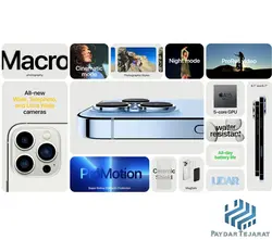 گوشی موبایل اپل مدل iPhone 13 Pro Max دو سیم‌ کارت ظرفیت ۵۱۲ گیگابایت و رم ۶ - پایدار تجارت - مهرگان سرویس