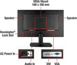 مانیتور استوک (ارزان) 22 اینچ ViewSonic مدل VA2251N - کامپیوتترپایتخت مانیتور استوک