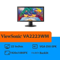 مانیتور استوک 22 اینچ ViewSonic مدلVA2223WM