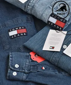 پیراهن جین استین بلند tommy