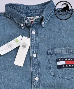 پیراهن جین استین بلند tommy