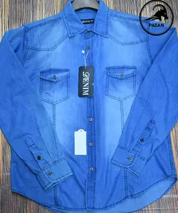 پیراهن جین مردانه آستین بلند