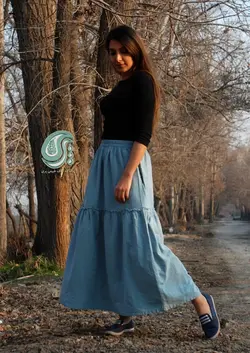 دامن کمر کش گلی