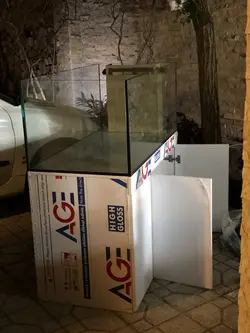 اکواریوم سامپ دار(اور فلو بغل) 120*50*50