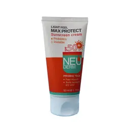 ضدآفتاب مکس پروتکت نئودرم بی رنگ برای پوست نرمال و خشک  SPF 50
