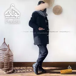 کت کتان دکمه دار مدل بلوط کد 9554