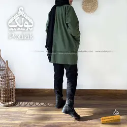 کت کتان دکمه دار مدل بلوط کد 9554