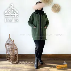 کت کتان دکمه دار مدل بلوط کد 9554