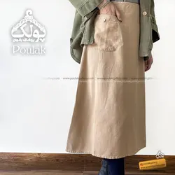 دامن کتان کج راه مدل ستاره کد 2135