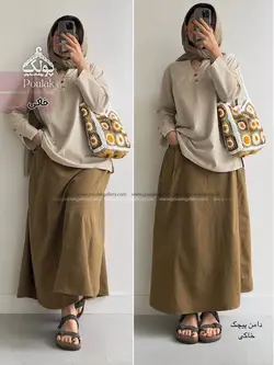 دامن نخی مدل پیچک کد 1130