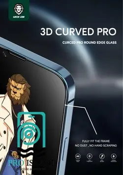 محافظ صفحه نمایش گرین مدل Curved-Pro مناسب برای گوشی موبایل اپل iPhone 13 / 13 Pro - پرو آیلند