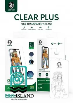 محافظ صفحه نمایش گرین مدل CLEAR PLUS مناسب برای گوشی موبایل اپل iPhone 13/13 Pro - پرو آیلند