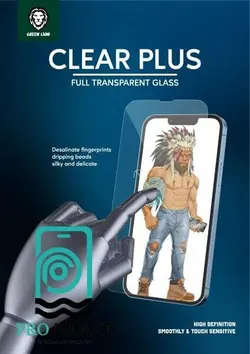 محافظ صفحه نمایش گرین مدل CLEAR PLUS مناسب برای گوشی موبایل اپل iPhone 13/13 Pro - پرو آیلند