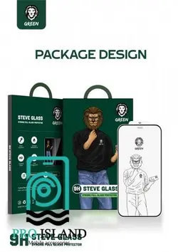 محافظ صفحه نمایش گرین مدل Steve مناسب برای گوشی موبایل اپل iPhone 12 Pro max | پروآیلند