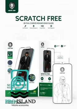 محافظ صفحه نمایش گرین مدل Scratch مناسب برای گوشی موبایل اپل iPhone 13 /13 Pro - پرو آیلند