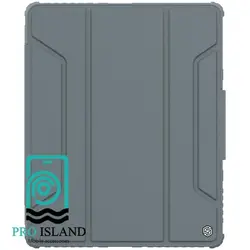 کیف محافظ لنزدار نیلکین Apple iPad Pro 12.9 2021 مدل Bumper Leather Pro