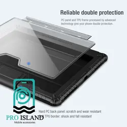 کیف محافظ لنزدار نیلکین Apple iPad Pro 12.9 2021 مدل Bumper Leather Pro