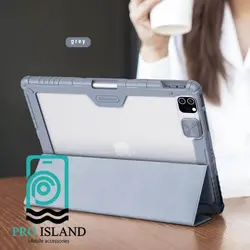 کیف محافظ لنزدار نیلکین Apple iPad Pro 12.9 2021 مدل Bumper Leather Pro