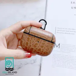 کاور چرمی مدل طرح کروکودیل مناسب Air pods pro