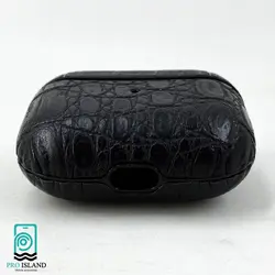کاور چرمی مدل طرح کروکودیل مناسب Air pods pro