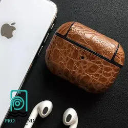 کاور چرمی مدل طرح کروکودیل مناسب Air pods pro