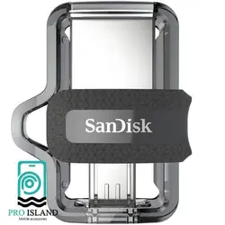 فلش مموری سن دیسک مدل Ultra Dual Drive M3.0 ظرفیت 64 گیگابایت به همراه پورت MICRO USB - پرو آیلند