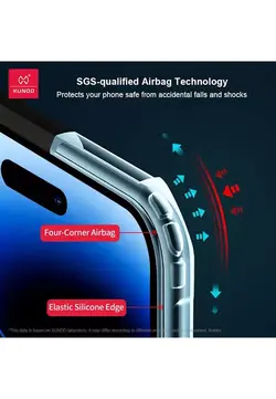 قاب شفاف XUNDD مدل Beatle برای گوشی iphone 15 pro