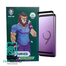 محافظ صفحه نمایش گرین مدل 3D-Curved مناسب برای گوشی موبایل سامسونگ Galaxy S9 - پرو آیلند