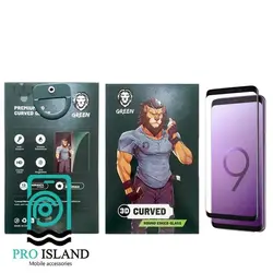محافظ صفحه نمایش گرین مدل 3D-Curved مناسب برای گوشی موبایل سامسونگ Galaxy S9 - پرو آیلند