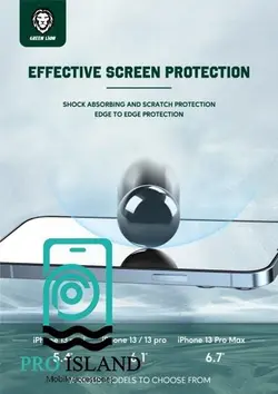 محافظ صفحه نمایش گرین مدل mirror reflecttion برای گوشی موبایل اپل iphone 13/13 pro - پرو آیلند