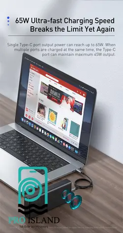 پاوربانک 30000 میلی آمپر باسئوس مدل (PPLG-A01) Amblight Digital | پروآیلند