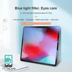 محافظ صفحه نمایش آنتی بلو نیلکین مدل +V مناسب تبلت اپل iPad Pro 12.9 (2021)/ iPad Pro 12.9 (2020)/ Apple iPad Pro 12.9 (2018) | پروآیلند