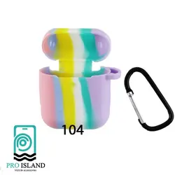 کاور سیلیکونی طرح رنگین کمان مناسب برای هندزفری اپل airpod 2