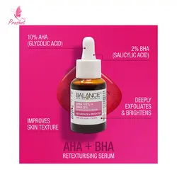 سرم پیلینگ و لایه بردار بالانس Balance Active Formula Resurface &amp; Brighten AHA 10% + BHA 2%