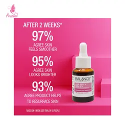 سرم پیلینگ و لایه بردار بالانس Balance Active Formula Resurface &amp; Brighten AHA 10% + BHA 2%