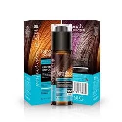 روغن مو فاقد سولفات و نرم کننده کراتین و کلاژن میگ Mige Keratin &amp; Collagen Oil