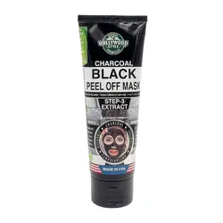 ماسک پیل اف زغال سیاه هالیوود استایل Hollywood Stayle Charcoal Black Peel Off Mask