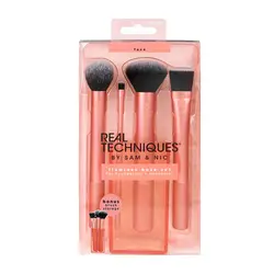 ست براش 4 عددی  ریل تکنیک مناسب آرایش صورت مدل Real Techniques Flawless Face