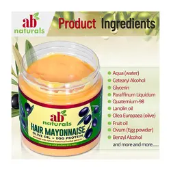 مایونز مو داخل حمام ای بی نچرالز Ab Naturals Hair Mayonnaise Olive Oil + Egg Protein