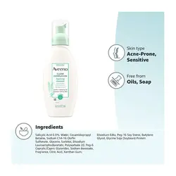 فوم پاک کننده صورت حاوی سالسیلیک اسید و سویا اوینو Aveeno Clear Complexion Foaming Cleanser