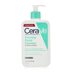 شوینده و کنترل چربی پوست نرمال تا چرب سراوی 473 میل CeraVe Foaming Cleanser for Normal to Oily Skin