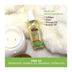 روغن ماساژ رفع ترک بدن پالمرز Palmers Cocoa Butter Massage Oil for Stretch Marks