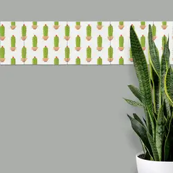 کاشی سرامیکی طرح کاکتوس - کد TI0811022 - پوشین