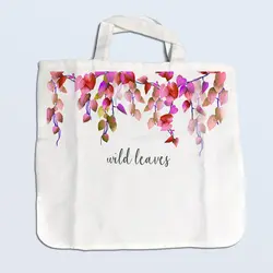 ساک دستی طرح برگهای وحشی - کد TB0602002 - پوشین