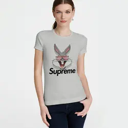 تیشرت زنانه Supreme - کد WT2708001 - پوشین