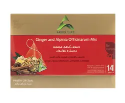 دمنوش گیاهی مخلوط زنجبیل و خولنجان